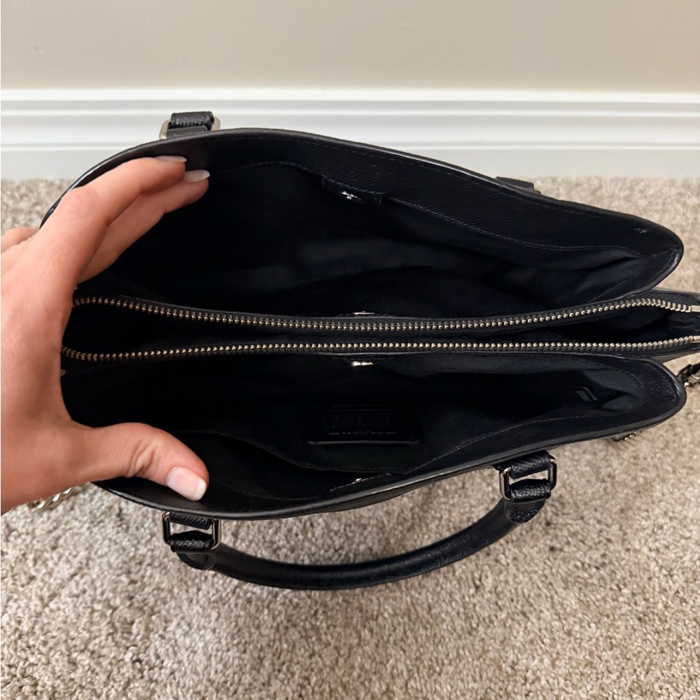 Coach Sage Carryall Satchel in Black Leather - Picture 5 of 10
